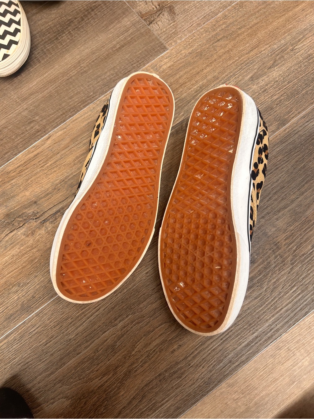 Vans Leopard Print Slip-On Vans Sneakers - Picture 3 of 4